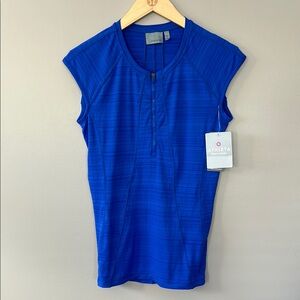 NWT Athleta Pacifica UPF Tank 2 Size Small Caspian‎ Blue